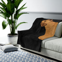 Chesapeake Bay Retriever Velveteen Plush Blanket, 3 Sizes, Polyester, FREE Shipping, Made in USA!!