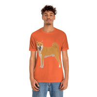 Shiba Inu Unisex Jersey Short Sleeve Tee, S - 3XL, 16 Colors, 100% Cotton, Light Fabric, FREE Shipping, Made in USA!!
