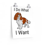 Cavalier King Charles Spaniel Premium Matte vertical posters, 7 Sizes, Customizable, FREE Shipping, Made in USA!!