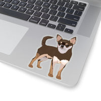 Chihuahua Kiss-Cut Stickers, White/Transparent Background, 4 Sizes, Indoor Use, Not Waterproof, FREE Shipping, Made in USA!!