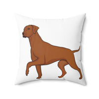 Rhodesian Ridgeback Spun Polyester Square Pillow, Double Sided Print, Polyester Cover and Pillow, FREE Shipping, Made in USA!!