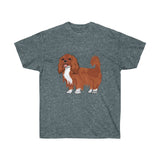Ruby Cavalier King Charles Spaniel Unisex Ultra Cotton Tee, S - 5XL, 15 Colors, 100% Cotton, FREE Shipping, Made in the USA!!