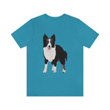 Border Collie Unisex Jersey Short Sleeve Tee, Soft Cotton, XS - 4XL, 12 Colors, FREE Shipping, Made in the USA!!