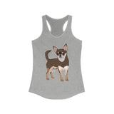 Chihuahua Women's Ideal Racerback Tank, Cotton & Polyester, S - 2XL, 8 Colors, FREE Shipping, Made in the USA!!