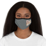 Havanese Fitted Polyester Face Mask, Made in the USA!!
