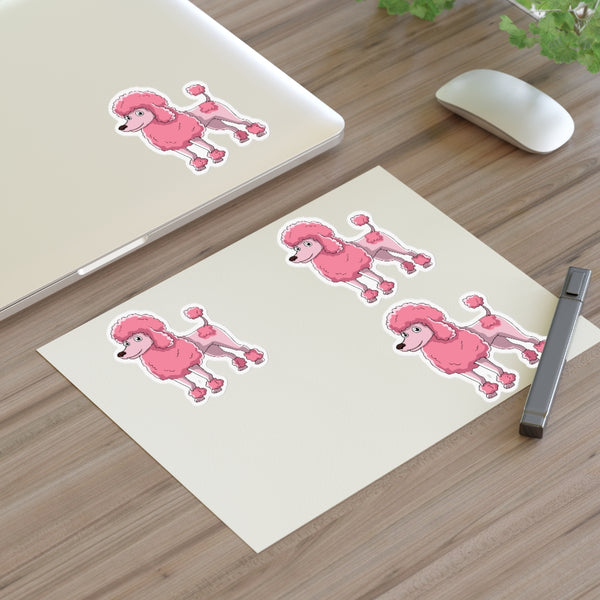 Poodle Sticker Sheets, 2 Image Sizes, 3 Image Surfaces, Water Resistant Vinyl, FREE Shipping, Made in USA!!