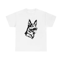 German Shepherd Unisex Heavy Cotton Tee, S - 5XL, 100% Cotton, Light Fabric, 8 Colors, FREE Shipping, Made in USA!!