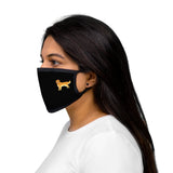 Golden Retriever Mixed-Fabric Face Mask