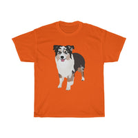 Miniature American Shepherd Unisex Heavy Cotton Tee, S - 5XL, 12 Colors, 100% Cotton, FREE Shipping, Made in USA!!