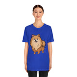 Pomeranian Unisex Jersey Short Sleeve Tee, Made in USA