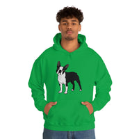 Boston Terrier Unisex Heavy Blend™ Hooded Sweatshirt, S - 5XL, 12 Colors, Cotton/Polyester, FREE Shipping, Made in USA!!