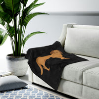 Chesapeake Bay Retriever Velveteen Plush Blanket, 3 Sizes, Polyester, FREE Shipping, Made in USA!!