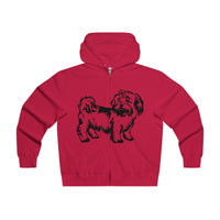 Shih Tzu Men's Lightweight Zip Hooded Sweatshirt