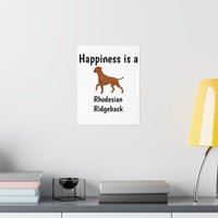 Rhodesian Ridgeback Premium Matte Vertical Posters, 7 Sizes, Matte Finish, Indoor Use, FREE Shipping, Made in USA!!