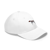 German Shorthaired Pointer Unisex Twill Hat, Cotton Twill, Adjustable Velcro Closure, FREE Shipping, Made in USA!!