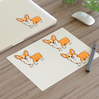 Pembroke Welsh Corgi Sticker Sheets, 2 Image Sizes, 3 Image Surfaces, Water Resistant Vinyl, FREE Shipping, Made in USA!!