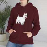 West Highland White Terrier Unisex Heavy Blend™ Hooded Sweatshirt, S - 5XL, Cotton/Polyester, FREE Shipping, Made in USA!!