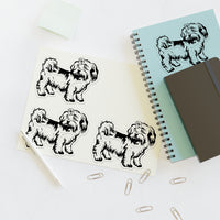 Shih Tzu Sticker Sheets, 2 Image Sizes, 3 Image Surfaces, Water Resistant Vinyl, FREE Shipping, Made in USA!!