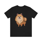 Pomeranian Unisex Jersey Short Sleeve Tee, Made in USA