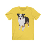 Miniature American Shepherd Unisex Jersey Short Sleeve Tee, S - 3XL, 16 Colors, 100% Cotton, FREE Shipping, Made in USA!!