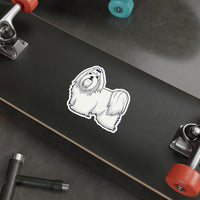 Maltese Die-Cut Stickers, 5 Sizes, Indoor/Outdoor Use, Water Resistant Vinyl, Matte Finish, FREE Shipping, Made in USA!!