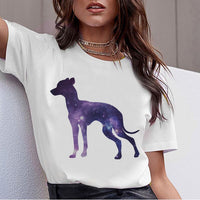 Dog T-Shirt, Beagle, Border Collie, Malinois, Bull Terrier, Rottweiler, Whippet, Greyhound, Tops, Female