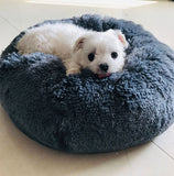 Plush Bed Soft Long Plush Bed Round Pet Dog Bed For Small Dogs Cats Nest Winter Warm Sleeping Bed Puppy Mat