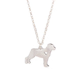 Rottweiler Necklace, Gold, Silver 1pc Fashionable, Custom Dog Necklace, Dog Breed, Pet Jewelry,  New Puppy, Memorial Gift
