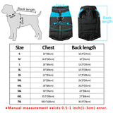 Clothes for Large Dogs Waterproof Dog Vest Jacket Winter Nylon Dogs Clothing for Dogs Chihuahua Labrador Blue Pink