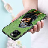 Rottweiler Black Silicone Phone Case, iPhone 11, 11 Pro, XS, MAX XR, X, 8, 7, 6S, 6 Plus, 5S, Gloss Phone Case Cover