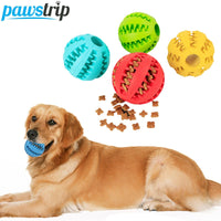 Dog Food Toy, Elastic Ball Dog Chew, Toy Tooth Cleaner, Rubber Ball Toys For Dogs, Treats, Food Dispenser