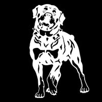 Rottweiler Dog Car Stickers, 17*26.2CM, Vinyl Decal, Car Styling, Truck Decoration, Black/Silver