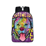 German Shepherd / Pit / Staffordshire Bull Terrier / Rottweiler Backpack For Teenager Children School Bags Boy Dog Bag