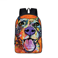 German Shepherd / Pit / Staffordshire Bull Terrier / Rottweiler Backpack For Teenager Children School Bags Boy Dog Bag