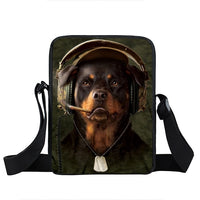 German Shepherd Mini Messenger Bag, Women Handbag, School Bag, Book Bag
