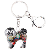 Shih Tzu Enamel Key Chain, Yorkie, Yorkshire Dog, Key Ring, Key Chain Charm,  Key Chain, Pendant Jewelry