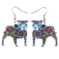 FREE Pit Bull Acrylic Drop Earrings