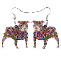 FREE Pit Bull Acrylic Drop Earrings