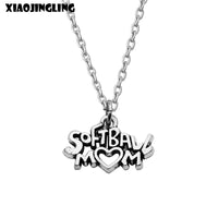 Softball Mom Heart Necklaces & Pendants, Long Necklace, Charm, Chain,  Mother's Day Gifts