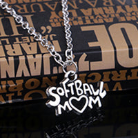 Softball Mom Heart Necklaces & Pendants, Long Necklace, Charm, Chain,  Mother's Day Gifts