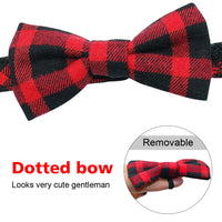 Bownot Dog Collar Plaid Cat Dog Collars Breakaway Small Dog Collar for Small Dog Puppy Kitten Pets Chihuahua Toy Poodle
