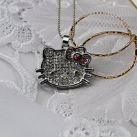 Hello Kitty Cat Necklace, Pendant, Fashion Jewelry for women