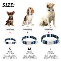 Dog Collar Personalized Nylon Small Dogs Puppy Collars Engrave Name ID for Small Medium Large Pet Pitbull German Shepherd