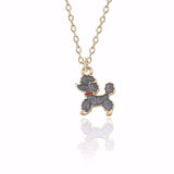 Cute Dog Necklace For Women Animals Puppy Doggy Pendant Kawaii Shiba Inu Husky Poodle Necklaces&Pendants Christmas Xmas Jewelry