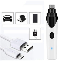 Pet Nail Grinder, Rechargeable, USB Charging, Nail Clippers, Ultra Quiet, Electric Nail Grooming Trimmer Tools